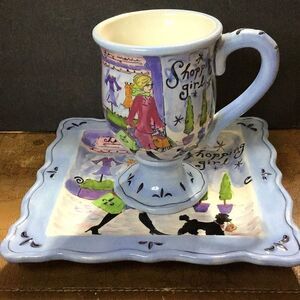 Mug and saucer “The Spa Girl “ By Jennifer￼ brinley